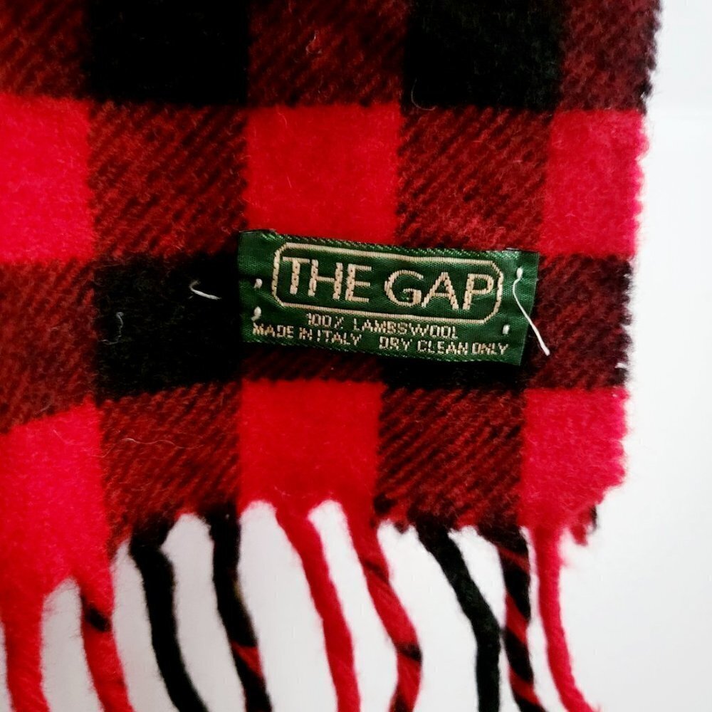GAP Lambswool Vintage Plaid Scarf - Picture 4 of 6
